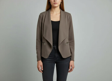 buty brązowe do garnituru: Women's blazer, size S