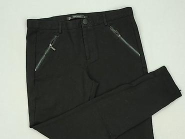 czarne nitki w mango: Zara, Spodnie materiałowe damskie, rozmiar M — 1