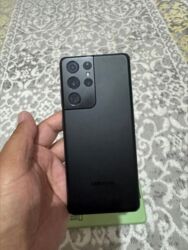 микрофон ош: Samsung Galaxy S21 Ultra 5G, Б/у, 256 ГБ, цвет - Черный, 1 SIM