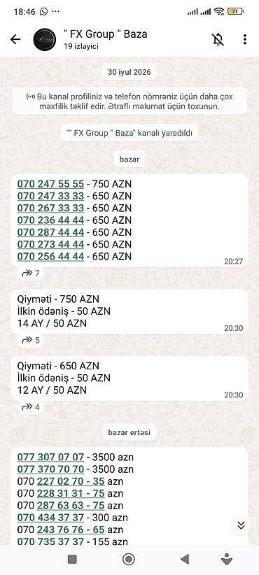 kreditle nomre satishi: Xüsusi və yadda qalan mobil nömrələr satılır. Seçimlər arasında — 6