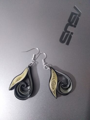 Minđuše: Pirsing, Handmade, Materijal: Epoksi smola — 32