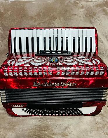 Аккордеоны: Аккордеон Weltmeister Stella, красный перламутровый корпус — 6