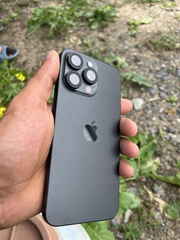 Apple iPhone: IPhone 15 Pro Max, 256 GB, Black Titanium, Sənədlərlə