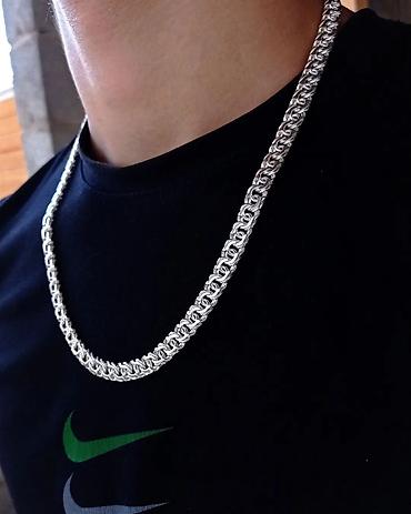 Серебряные цепочки: Серебряный комплект Питон 940 проба Серебряные Цепи и Браслеты — 13