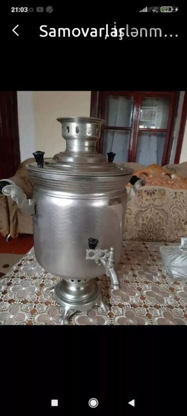 samovari: İşlənmiş Od Samovar, 7 l, Ünvandan götürmə