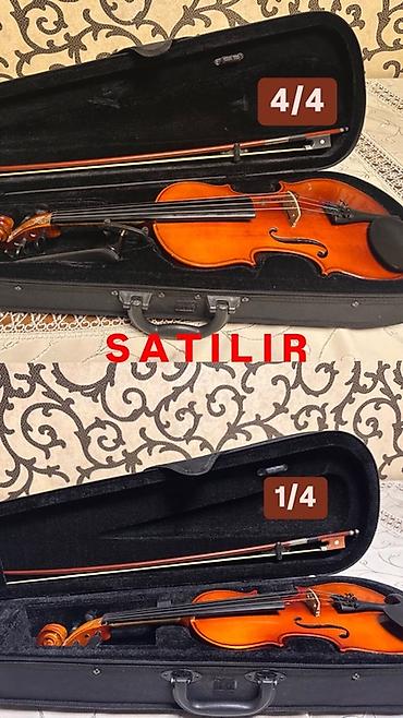 gitara simləri: Skripka dəsti – tam komplekt - Ölçü: Tam ölçü (4/4) klassik skripka - — 5