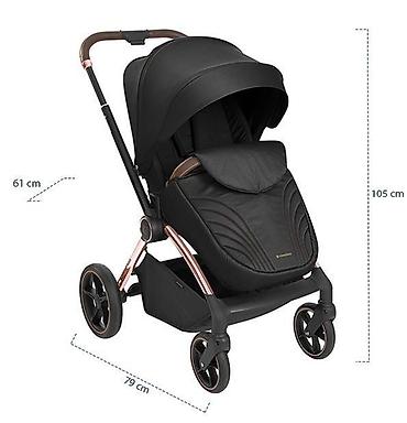 Kolica za bebe: KIKKA BOO Kolica KARA black set 2u1 sa tvrdom korpom – SKU: KKB2 — 22