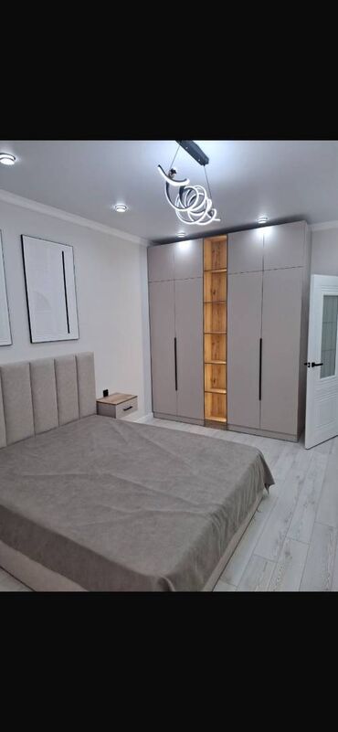 купить квартиру в токмоке: 2 бөлмө, 54 кв. м, 3 кабат, Евроремонт