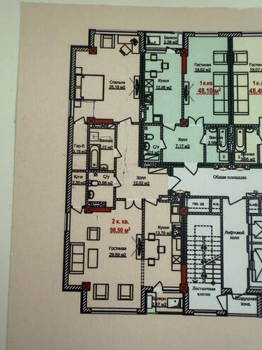 продается 3 комнатная квартира политех: 2 комнаты, 91 м², Элитка, 3 этаж, ПСО (под самоотделку)