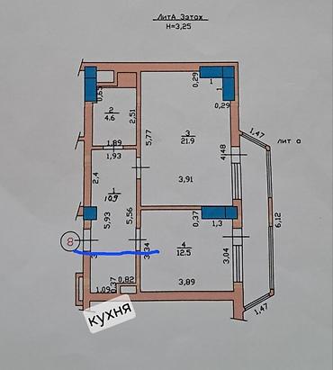 Продажа квартир: Студия, 60 м², ул. Московская / Турусбекова 3 этаж, Евроремонт — 10