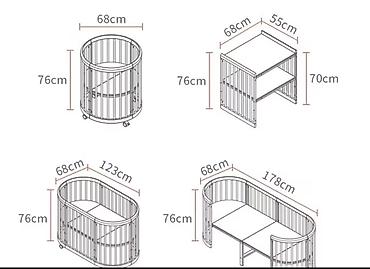 bunk bed: Трансформируемая детская кроватка 5-в-1 Описание: - — 2