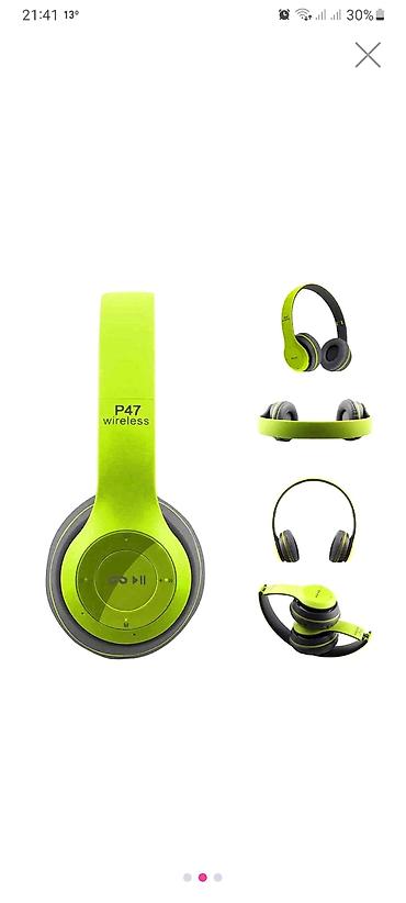 Qulaqcıqlar: P47 Wireless qulaqlıq Xüsusiyyətlər: - Simsiz bağlantı: Bluetooth — 3
