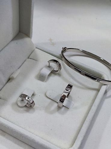 Серебряные наборы украшений: Серебряный Набор+ браслет Карьтие Дизайн Италия Серебро 925 пробы — 13