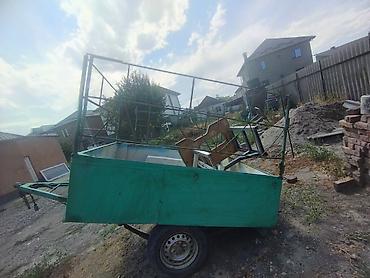 Одноосный легковой прицеп с каркасом под тент/надставными бортами