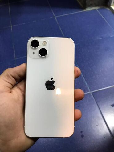 Apple iPhone: IPhone 13, 128 GB, Ağ, Face ID, Sənədlərlə