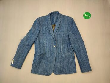 Rzeczy osobiste: Blazer, jacket, XL (EU 42), wzór - Jednolity kolor, kolor - Niebieski