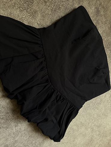 cone korse: Qara strapless üst (korset tipli bluz) - Rəng: qara - Model — 1