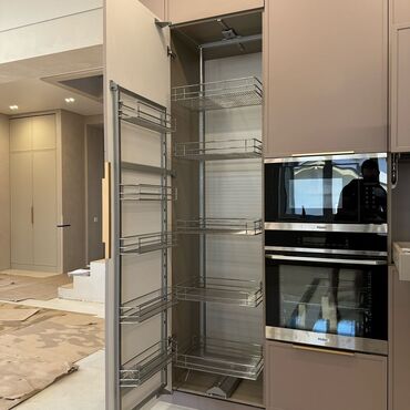 Sifarişlə mətbəx mebeli: Sifarişlə mətbəx dəsti, Özü çəkən petlələr, Mat laminat, Kredit var, Pulsuz çatdırılma — 12