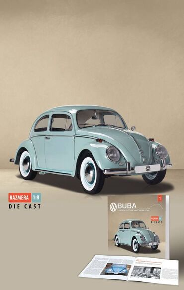 din tri: Na prodaju kolekcionarski automobil marke Volkswagen Buba razmere 1:8
