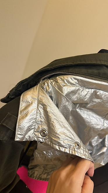 kiton kurtka: DIESEL unisex parka/jaket - Rəng: tünd yaşıl (xaki) korpus, metalik — 4