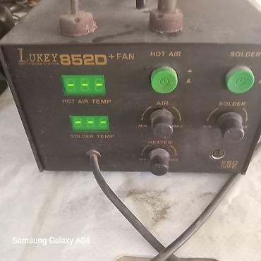 qızdırıcı fen: Lukey 852D+ Fan SMD Rework Station Xüsusiyyətlər: - 2-i 1-də — 5