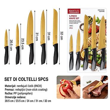 KMT Set noževa 2406997 Višenamenski kuhinjski set od 5 noževa za