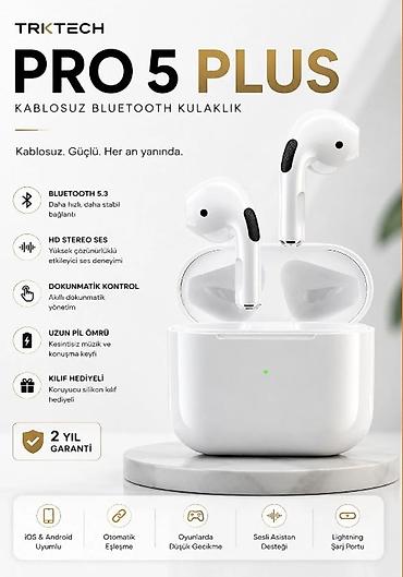 freebuds pro 5: TRKTECH Pro 5 Plus – Simsiz Bluetooth qulaqcıq Xüsusiyyətlər: - — 2