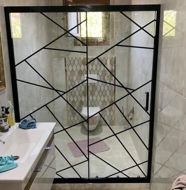 Duş kabinaları, arakəsmələr: Yeni Üstü açıq kabina, Düzbucaqlı, Pulsuz çatdırılma — 8