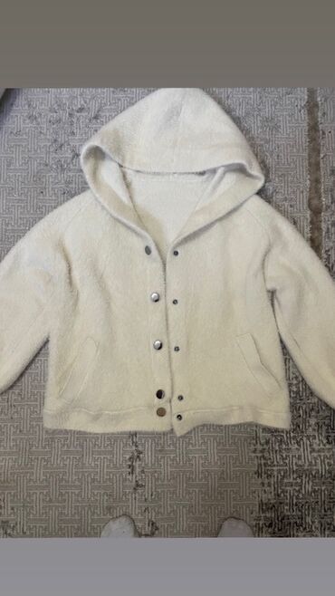 удлиненные свитера: Теплая женская кофта/куртка с капюшоном - Цвет: молочный (айвори) -