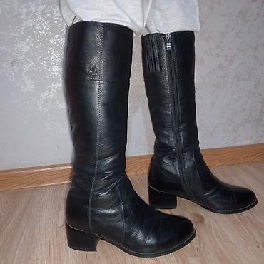 Çəkmələr: Qadın qış çəkmələri – 2 model 1) Qəhvəyi orta boy çəkmə - Material — 3
