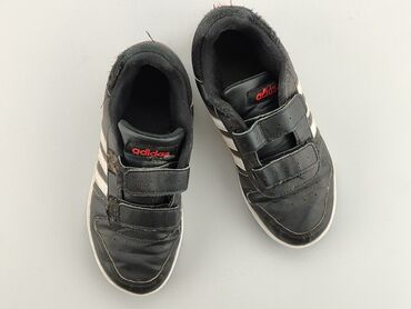 modne czarne buty sportowe: Buty sportowe Adidas, Textile - Size - 18, Używany