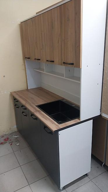 Кухонные гарнитуры: Кухонный гарнитур прямой, современный - Компоновка: нижний ряд тумб с — 3