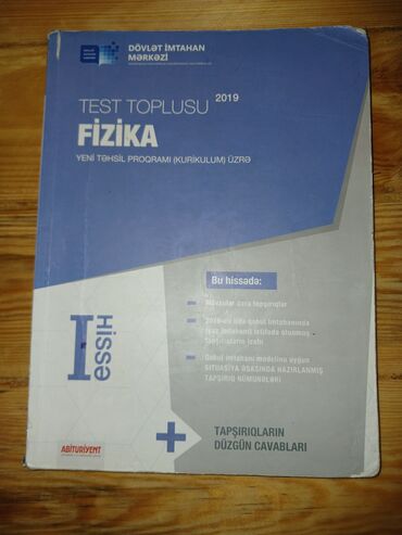 məntiq kitab: 1ci hissə Fizika tes toplusu. 2019