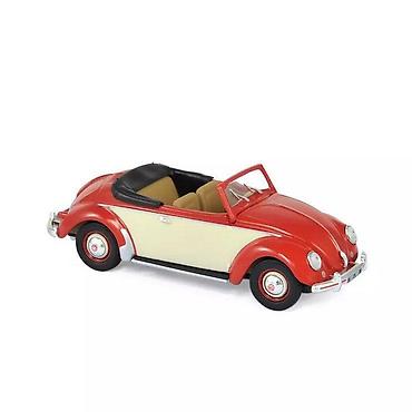 odece: 🚗 Volkswagen Hebmüller Cabriolet 1949 – Red & Creme (Norev 1:43 — 1