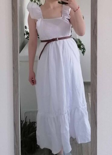 svečani kombinezoni h m: A-Dress M (EU 38), color - White, Other style, With the straps