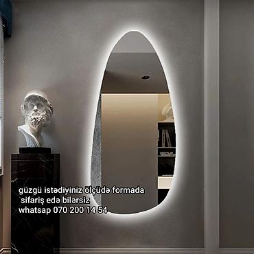 Güzgü Divar üçün, Dekorativ, Arxa işıqlı