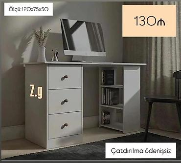 kompüter masası: Kompüter masası, Yeni, Açılmayan, Laminat, Dördbucaq masa — 1