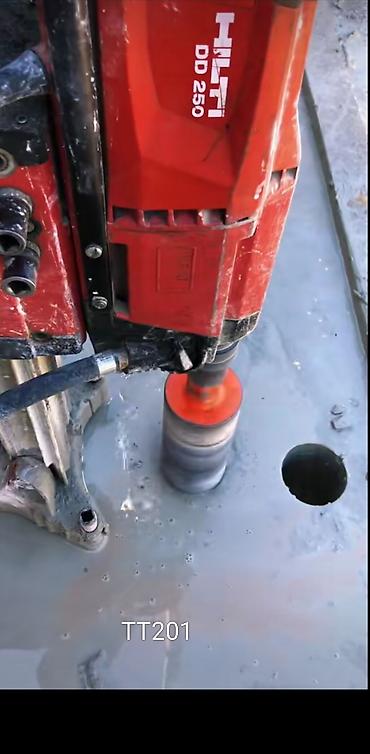 Beton işləri: - Hilti DD 200 stansiyalı almaz karot qurğusu ilə dəliklərin kəsilməsi — 8