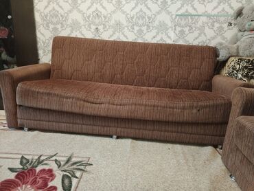 Мебель для дома: Диван, Б/у, Раскладной, Ткань, Нет доставки