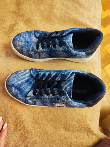 Çəkmələr: Burberry, Ölçü: 34, rəng - Göy, İşlənmiş