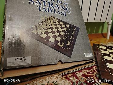 sfinks satilir: Poliester böyük ölçülü şahmat taxtası - Material: poliester səth — 3
