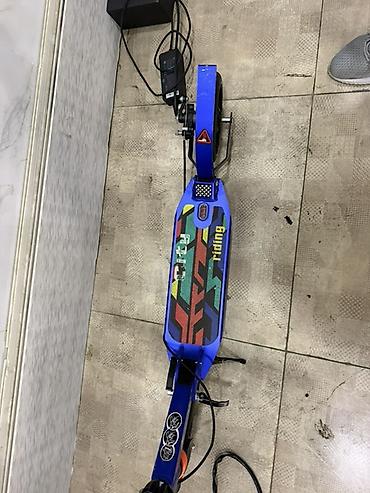 Электротранспорт: Şəhər üçün elektrik skuter - Rəng: mavi, rəngarəng “City Riding” — 4