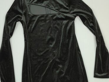 czarna długa sukienki z długim rękawem: Sukienka, L, SinSay, stan - Bardzo dobry