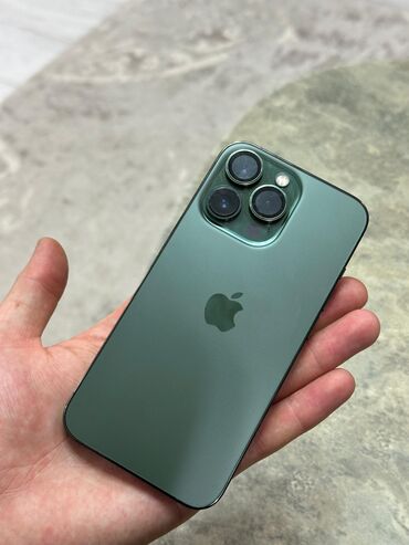 iphone 7 купить в бишкеке: IPhone 13 Pro, Колдонулган, 256 ГБ, Жашыл, Коргоочу айнек, Кабель, Каптама, 95 %