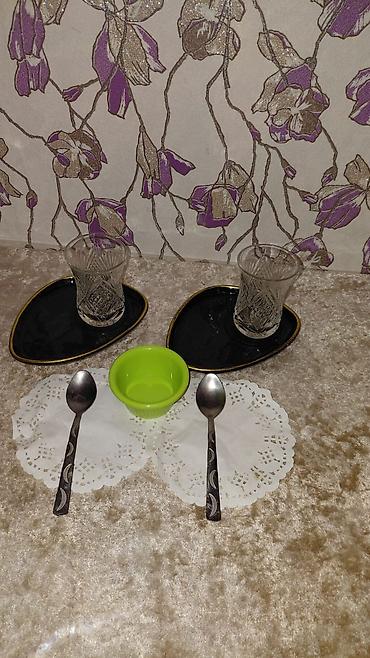desler: Çay dəsti, rəng - Qara, 2 nəfərlik — 1