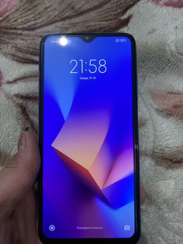 Redmi: Redmi, Redmi 9T, Б/у, 64 ГБ, цвет - Голубой, 1 SIM, 2 SIM