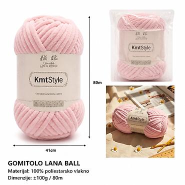 KMT Ekstra mekano debelo predivo, pastelno roze-plavo 809570 Brend