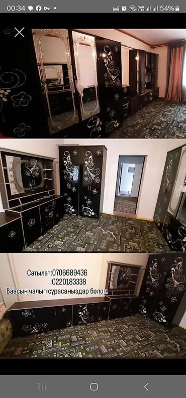 office table: Гарнитур для спальни/гостиной в едином стиле, черный глянцевый ЛДСП с — 1
