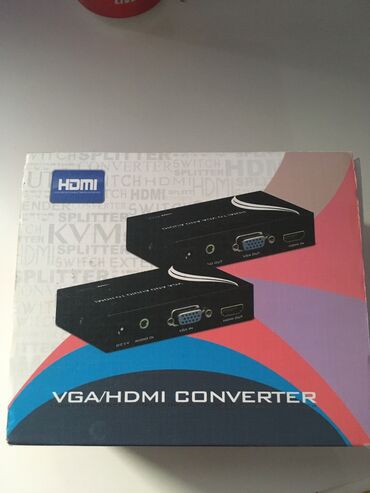 Video oyunlar və konsollar: VGA/ HDMİ Converter(Vga dəstəkli tv və monitorlara Hdmi dəstəyi əlavə