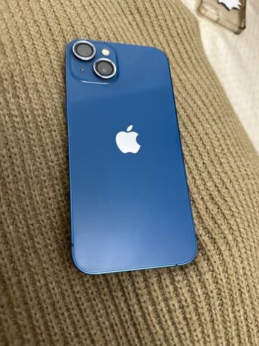 iphone 13 синий: IPhone 13, Колдонулган, 128 ГБ, Көк, Куту, 89 %